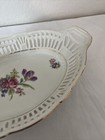 Vintage SCHWARZENHAMMER Germany Reticulated Pierced Floral Oval Dish — photo 5