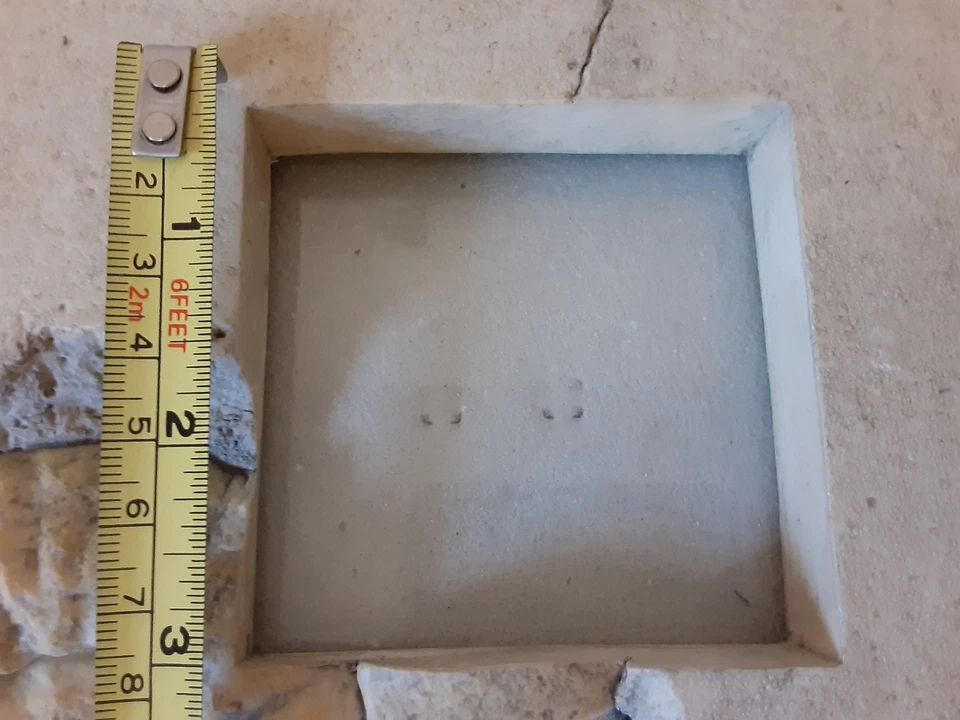 Réplica de amonita fósil imitación resina piedra marco de fotos 8x8" (foto de 3x3") ¡RARO! Foto 4 de 4