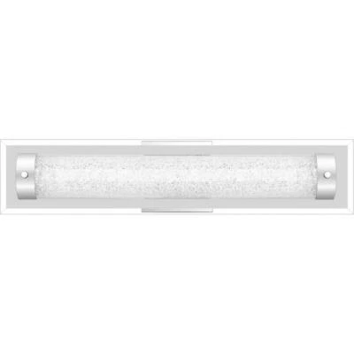 Quoizel Glitz 22" Bath Vanity, Polished Chrome - PCGZ8522C Led New