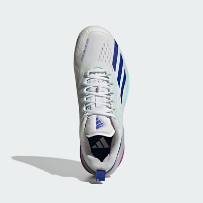 adidas Adizero Cybersonic Tennis Shoes White Blue ID8562