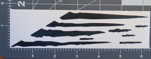 Vinyl paint masking, stencil, decal for RC bodies (Tear #5) - Picture 2 of 2