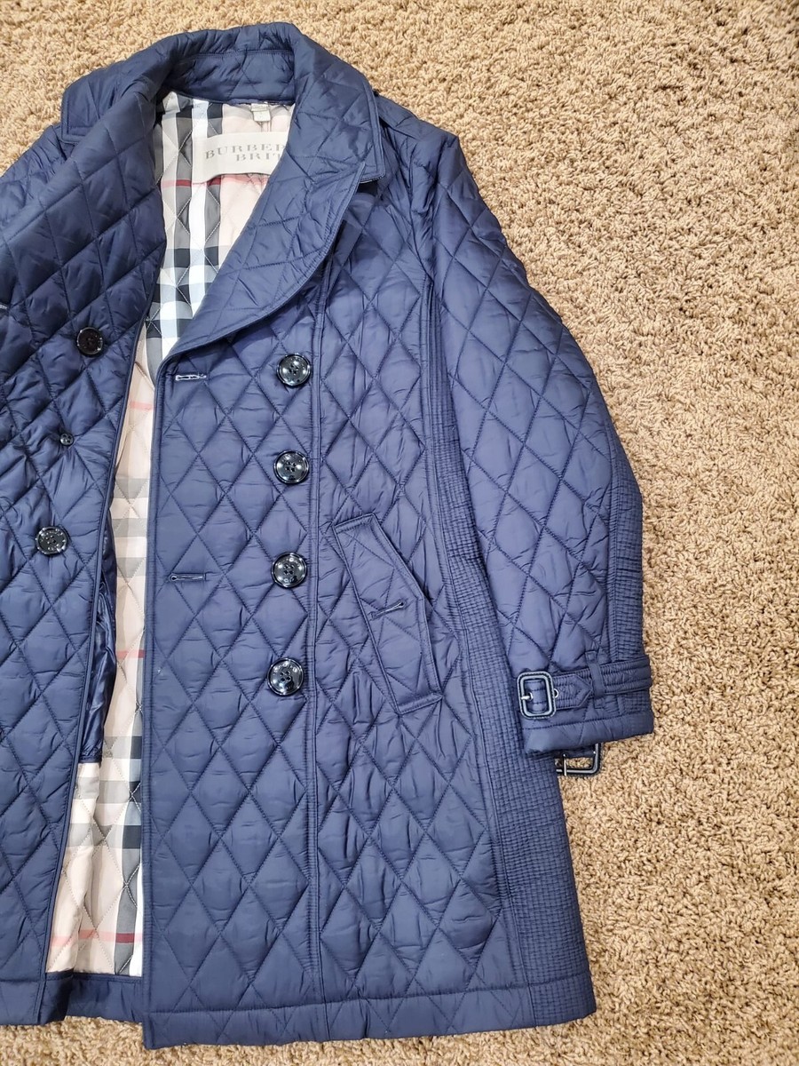 Burberry Original Womens Long Jacket Plaid Inner, Diamond Burberry Original Womens Long Jacket Plaid Inner, Diamond
