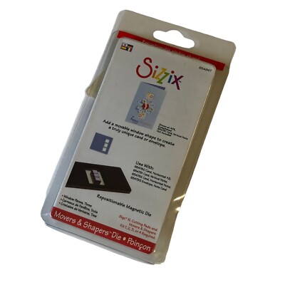 Sizzix 654947 Movers & Shapers Window Panes Repositionable Magnetic Die New