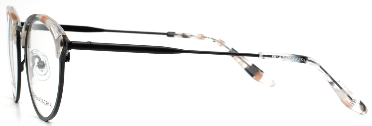 NWOT BCBGMaxAzria Astrid Black and Tortoise Round Metal-Acetate Eyeglass Frames BCBGMAXAZRIA Astrid Black EYEGLASSES FRAME 49-20-135mm B42mm  main image 3