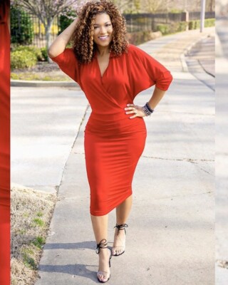 batwing red dress ASOS Design - Maxi Dress - Women - Polyester - 14 US