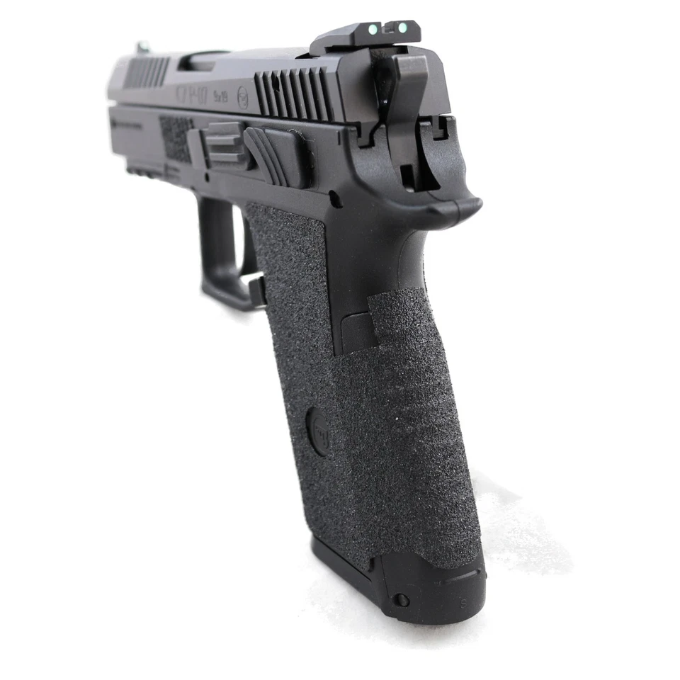 Empuñaduras de garra para CZ P-07 empuñadura de correa trasera pequeña en textura negra granulada 062G Foto 2 de 3