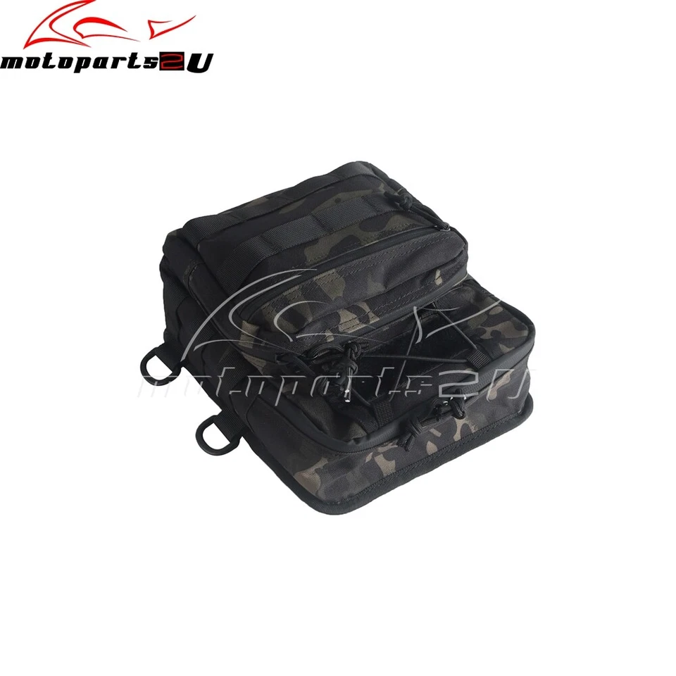 BOLSA MANILLAR SISSY T BAR IMPERMEABLE MOTO UNIVERSAL PARA HARLEY TOURING NUEVA Foto 4 de 4