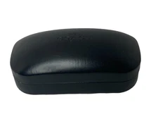 🍏 Coach New York Black Hard Clamshell Eye Glass/Sun Glasses Case 6.5"x3"x2.5"