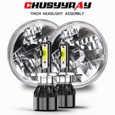 2PCS 7 inch Round LED Hi/Lo Beam Headlight Ch...