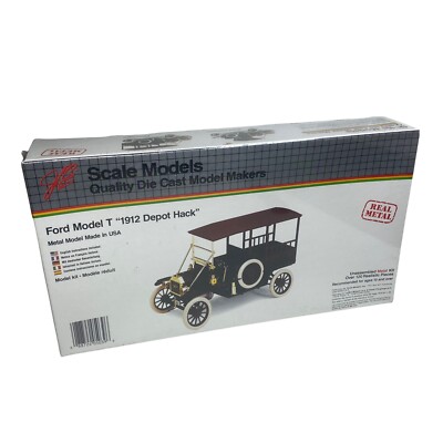 JLE Scale Models #4023 1912 FORD MODEL T DEPOT HACK Die Cast Metal Kit 1:20 TT