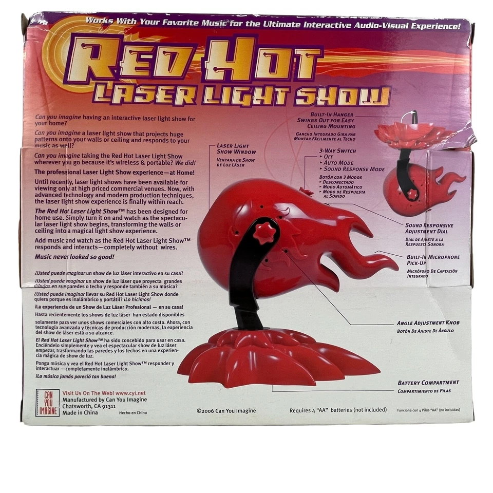 Проигрыватель лазерного шоу для вечеринок Red Hot - Изображение 3 из 4