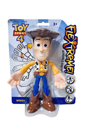 Disney Pixar Toy story 4 Flextreme Woody 7.5” Bendable Figures