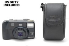 Top MINT Pentax Espio 115 Black Point Shoot 35mm Film Camera From JAPAN