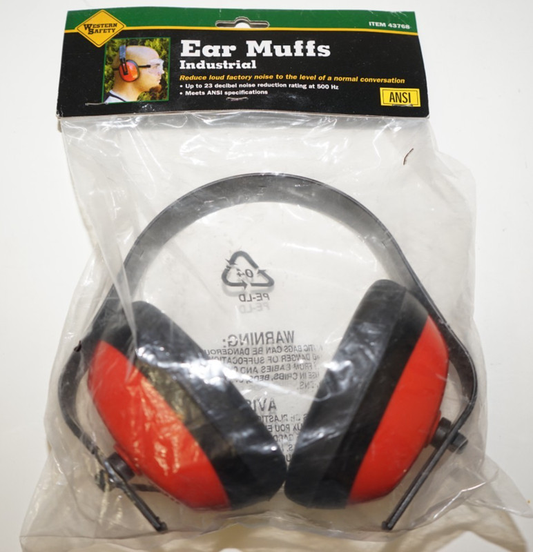Western Safety Industrial Ear Muffs ANSI Hearing Protection Noise Reduction NEW