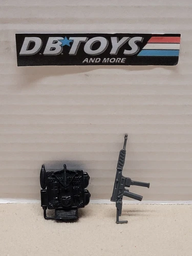 Vintage GI Joe Beachhead Backpack w/ Accessory Pack Gun Part ARAH 1986 - NICE