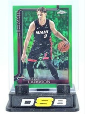 2025-26 Topps Chrome Pelle Larsson Green Refractor #/99 Heat