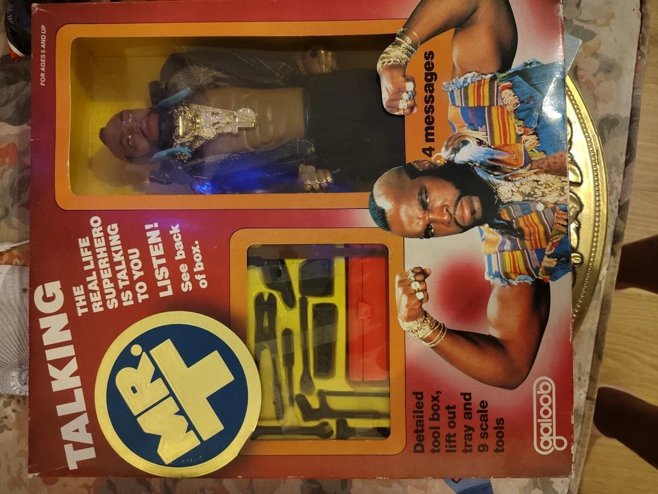 Figura de acción Talking Mr T 1983 muñeca de 12" Galoob A Team Baracus nueva en caja Foto 3 de 3