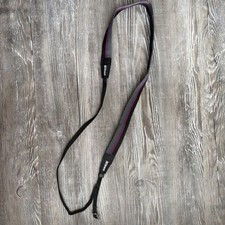 Vintage Nikon Camera Neck Strap Black Grey Red Purple Adjustable 38" Free Ship
