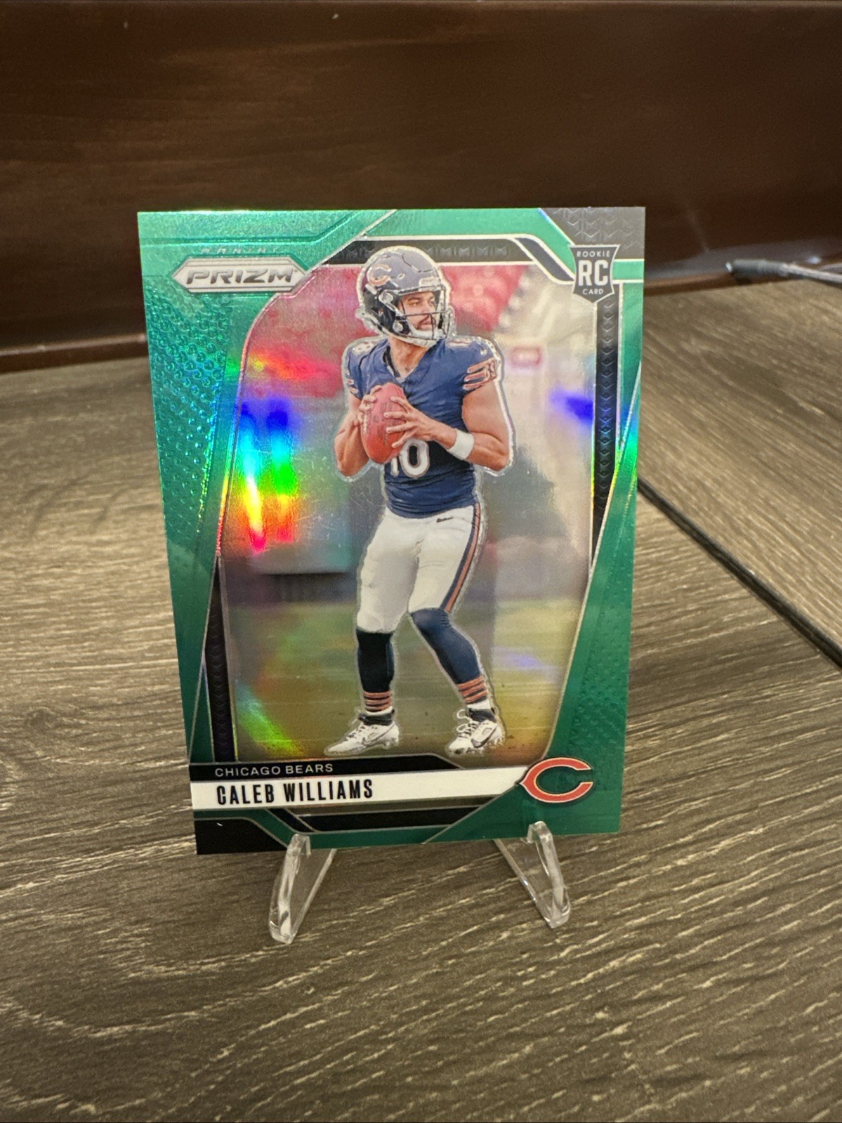 2024 Panini Prizm - Rookies Caleb Williams #301 Green Prizm (RC)