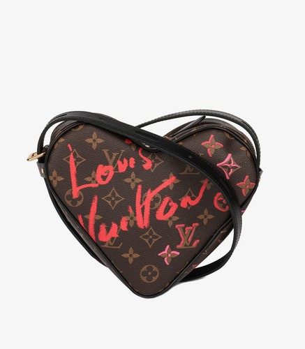 Louis Vuitton Brown Monogram Coated Canvas & Black Coated Canvas Sac Coeur