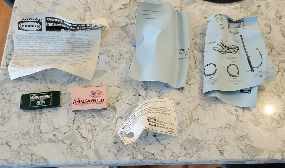 Estufa de campamento de propano Trail Scout de un solo quemador Century Primus de colección # 2058 LKNU Foto 4 de 4