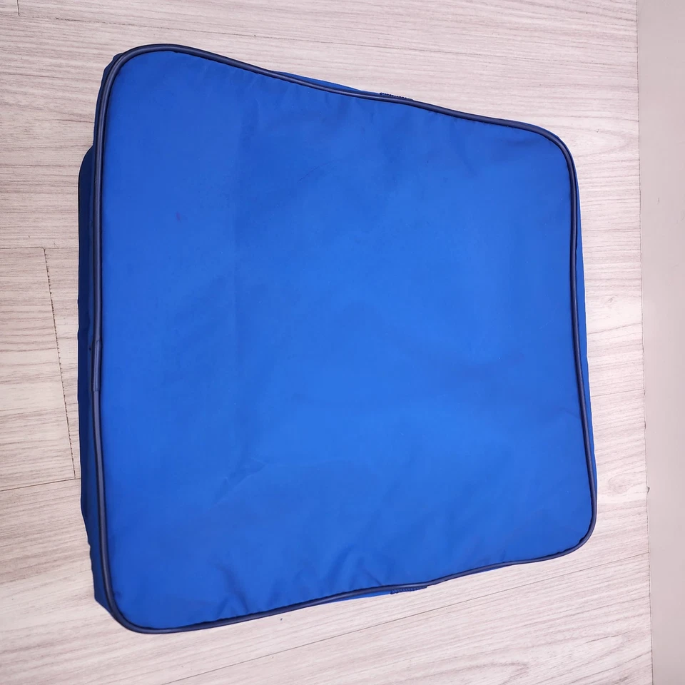 VTG Trafalgar Backpack Blue No Straps 80's Inspired Rainbow Clean Handbag - Image 4 of 4