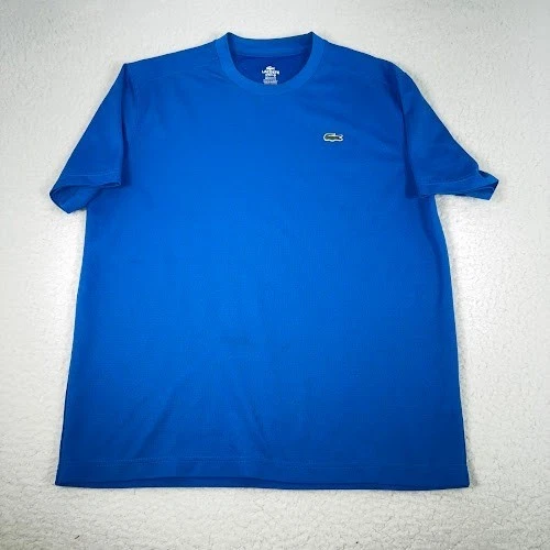 Lacoste Sport T Shirt Mens Size XL Blue Short Sleeve Crewneck Lightweight - Image 4 of 4