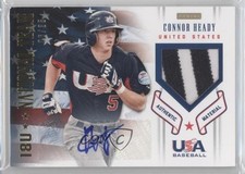 2012 USA Baseball National Team 18U Signature 6/35 Connor Heady Patch Auto n1u