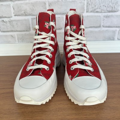 ✨Converse Run Star Hike Sz 6 Men\'s shoes Cross Stitch Roses Sneakers A14885C New ⭐CONVERSE Run Star Hike Hi Rose Cross Stitch Sz 7.5 Men main image 4