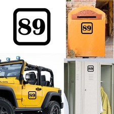 Sticker Vinyl Number 89 Version v1sq