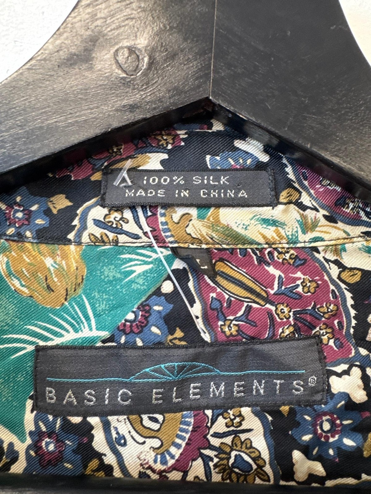 Vintage Basic Elements Shirt Mens XL Multi Color … - image 2