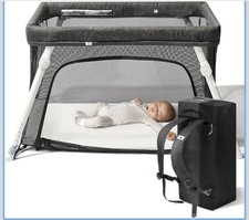 NEW Guava Family Travel Crib Includes Lightweight Backpack Design Easy to Set Up