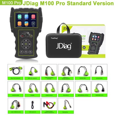JDiag M100 Pro Motorrad-Scanner Handheld-Diagnosegerät für Motorräder ABS Tester