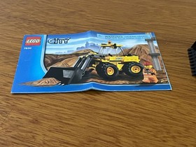 LEGO CITY CONSTRUCTION  FRONT-END LOADER #7630 -MANUAL & MINIFIG  NO BOX - READ!