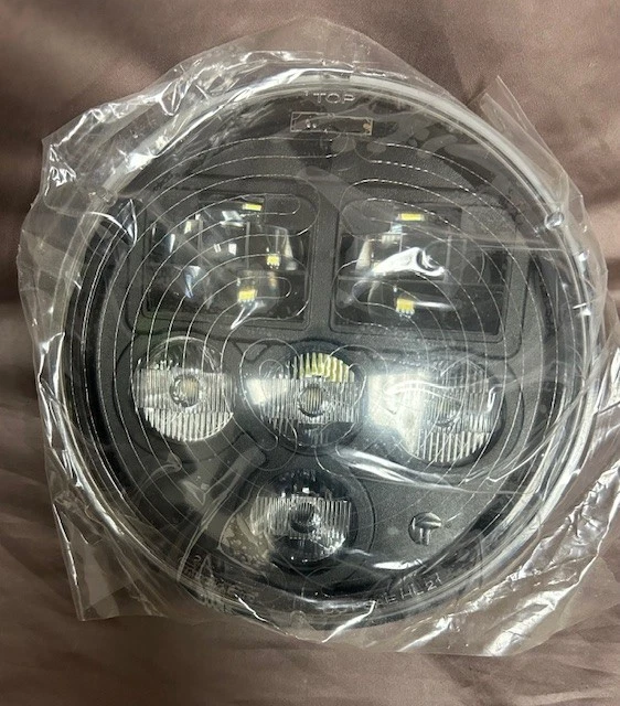 TRUCKLITE CO, HEATED HEADLIGHT, LED, ROUND, 7 INCH, HIGH/LOW BEAM, MODEL 37275C Foto 4 de 4