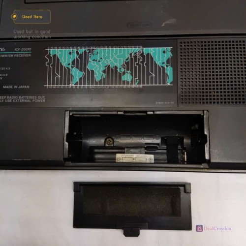 SONY ICF-2001D AIR FM LW MW SW PLL SYNTHESIZED RADIO WORLD BAND RECEIVER - Picture 8 of 9
