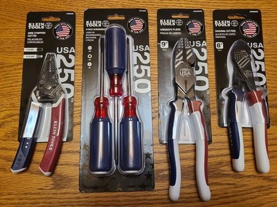 Klein Tools 250th Anniversary USA LIMITED EDITION  4 Pc Set NEW In Pkg 
