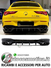 MERCEDES CLA W118 A118 C118 HECKDIFFUSOR A45 AMG LOOK + SCHWARZE ENDROHRE