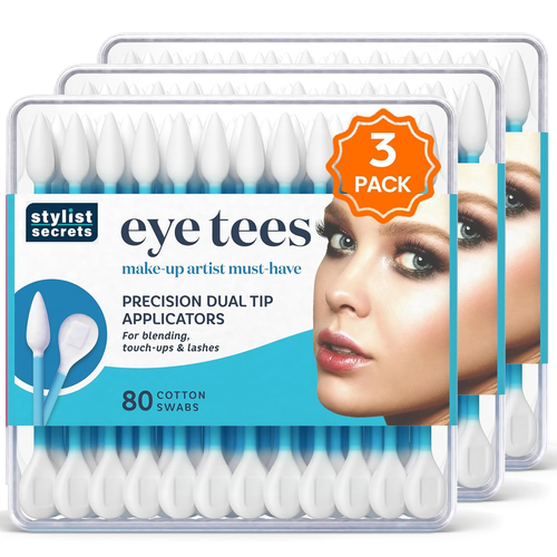 CAMISETAS PARA OJOS PUNTAS DE ALGODÓN Aplicador de Maquillaje de Precisión hisopos de Doble Cara con Punta - Imagen 5 de 9