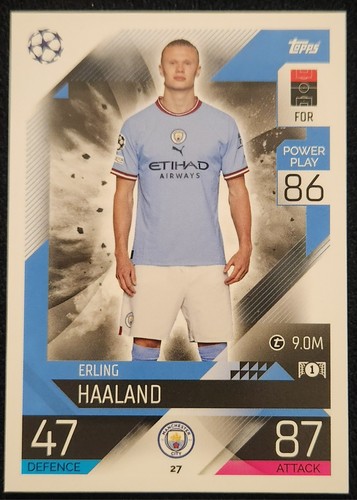 Erling Haaland #27 2022 Topps Match Attax UEFA Champions League card