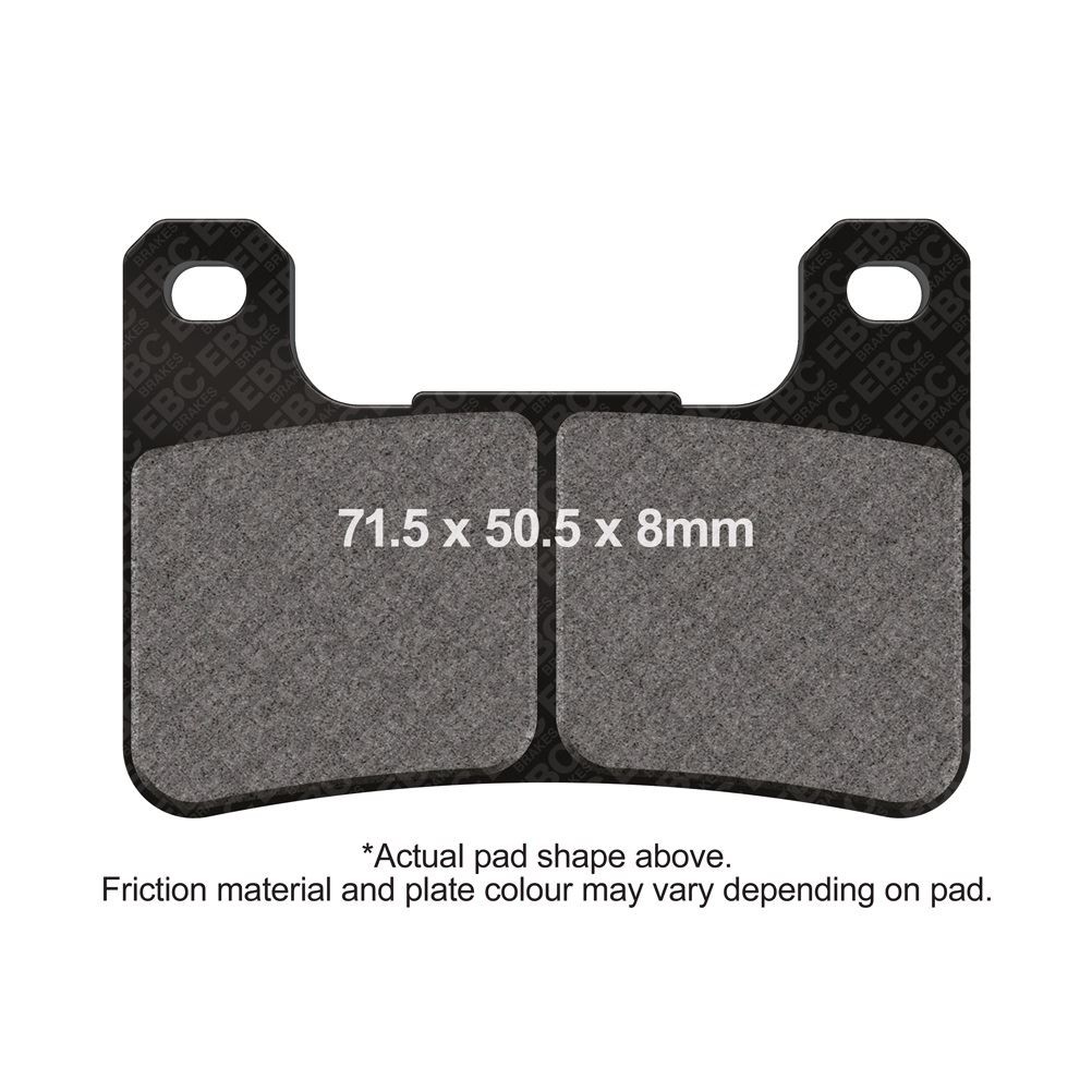 EBC Race Pad (Not For Highway Use) Front Right for Suzuki GSXR 600 K8 2008-2010