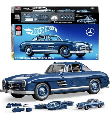 Hot Wheels Mattel Brick Shop – Mercedes-Benz 300 SL (1600pcs) – New & Sealed