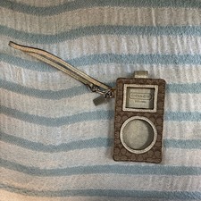 Coach Signature Canvas iPod Case with Wristlet Vintage Y2K era Preowned