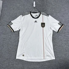 Germany National Team Soccer Shirt Mens White Adidas ClimaCool DFB Crest