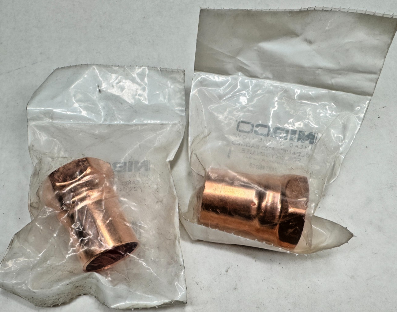 (2-PACK) NIBCO 603-CB Copper Female Adapter 1" (C x F) Cup Sweat x NPT Fitting