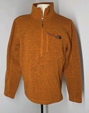 The North Face Gordon Lyons 1/4 Zip Fleece Sweater Burnt Orange Men  s Large