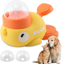 Interactive Treat Dispenser Toy for Dogs  Cats Duck-Shaped - Slow Feeder Food P