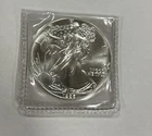 1986 American Eagle Silver Dollar, Walking Liberty Uncirculated/Slight Toning