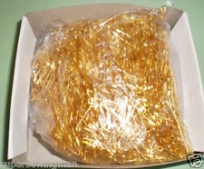 1440 PCS. ( 10 GROSS) METAL GOLD SAFETY PINS SIZE 3/4"