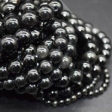 Rainbow Sheen Obsidian Round Beads, 4 6 8 10 12mm, 14", for Jewellery Making